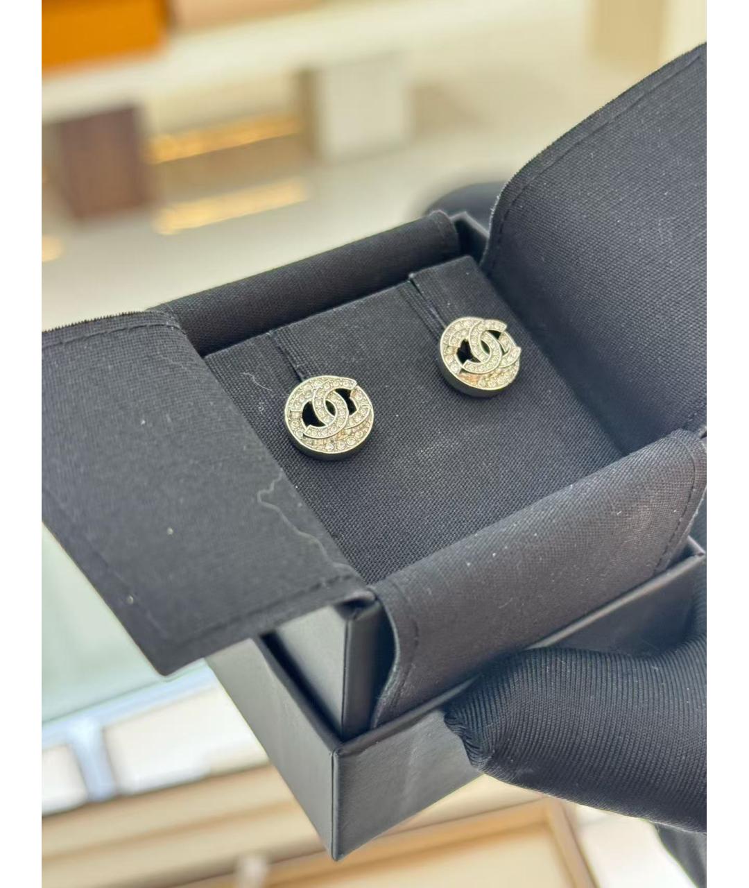 CHANEL Серебряные металлические серьги, фото 3