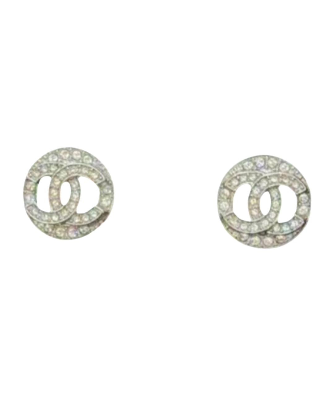 CHANEL Серебряные металлические серьги, фото 1