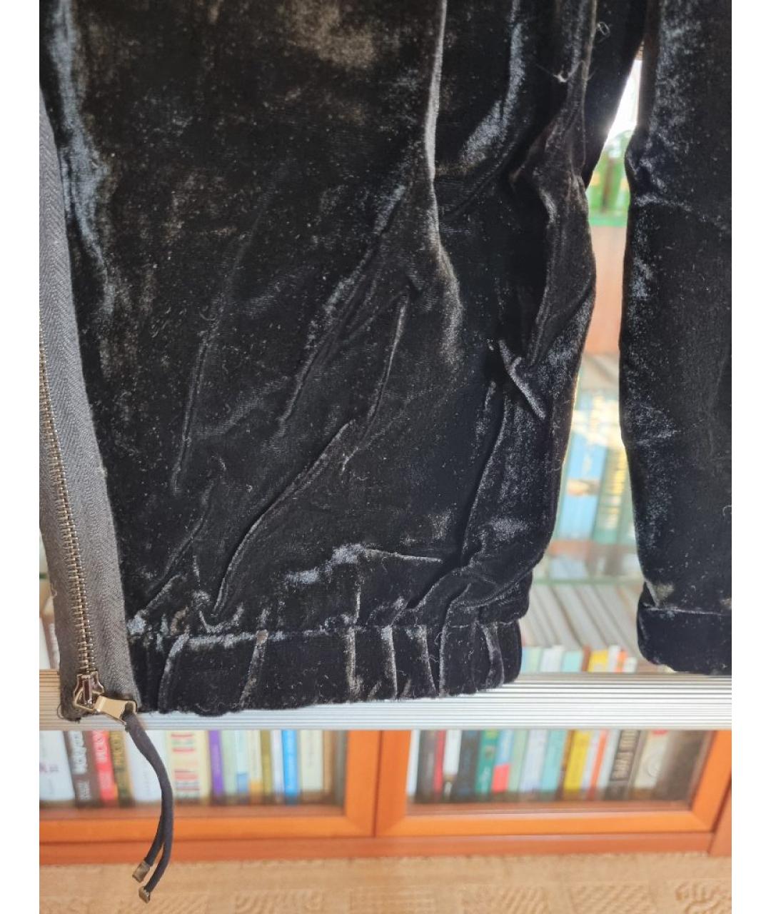 SPORT MAX CODE Черный велюровый костюм с брюками, фото 8