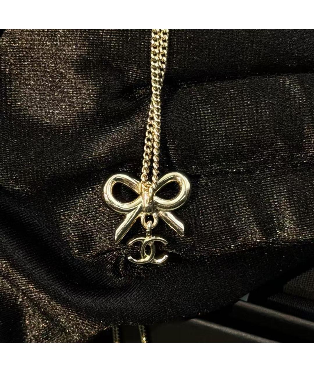 CHANEL Золотое металлическое колье, фото 5