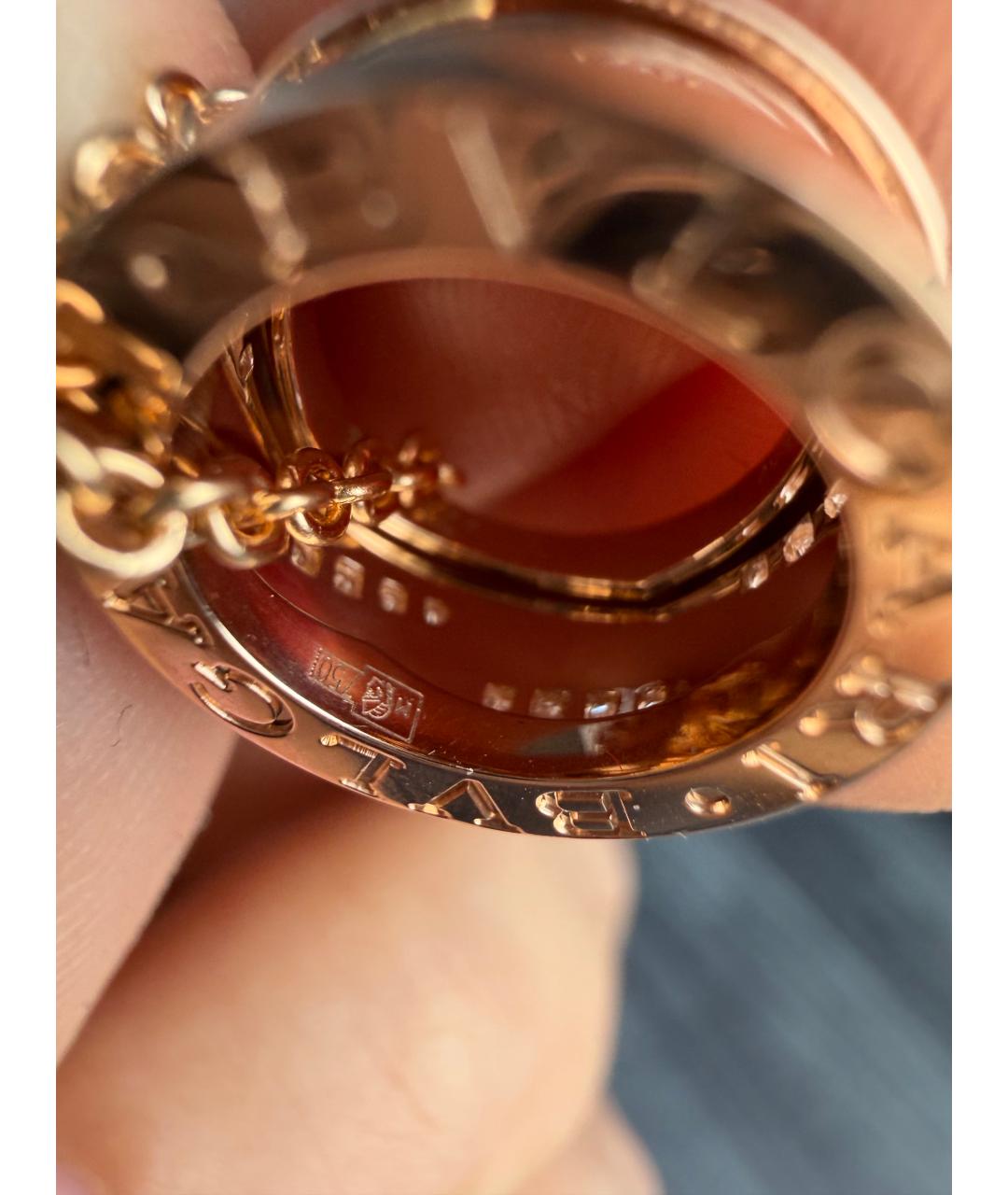 BVLGARI Золотая подвеска из розового золота, фото 4