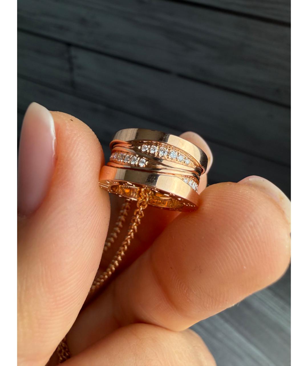 BVLGARI Золотая подвеска из розового золота, фото 2