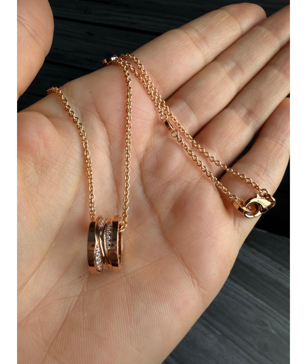 BVLGARI Золотая подвеска из розового золота, фото 5