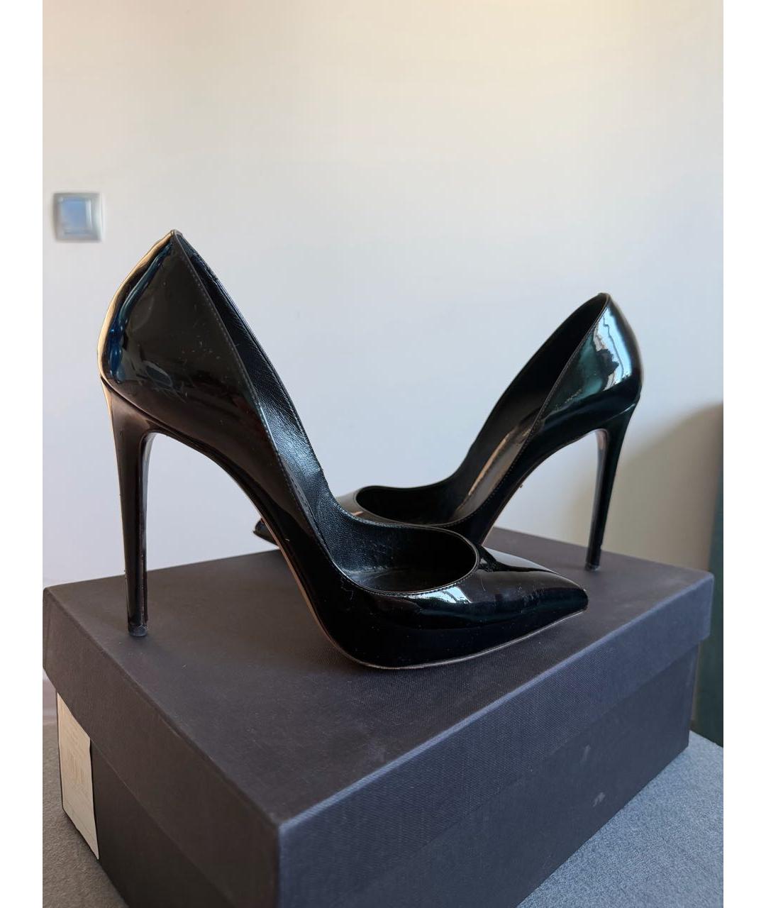 DOLCE&GABBANA Черные туфли из лакированной кожи, фото 3