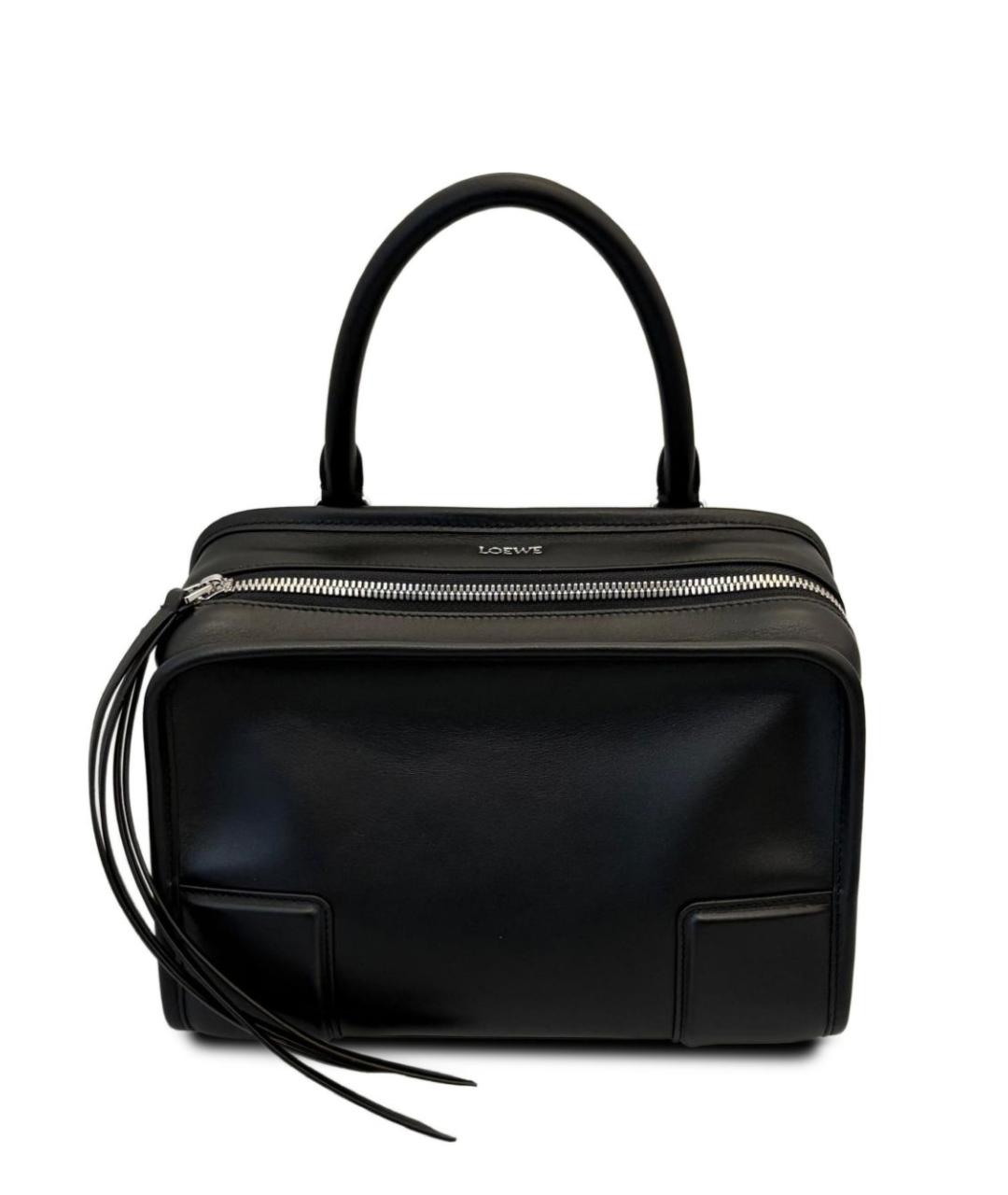 LOEWE Черная кожаная сумка тоут, фото 1