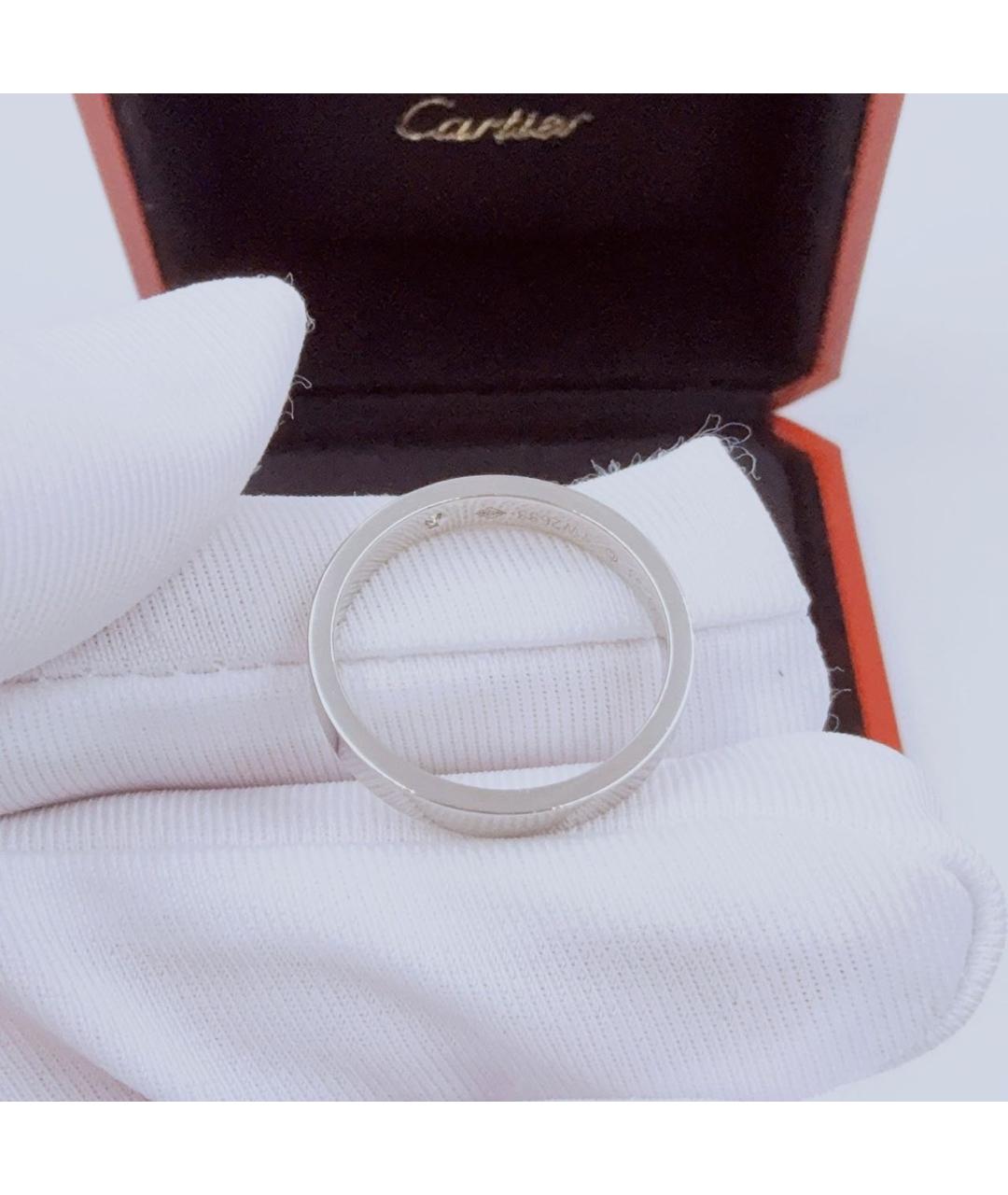 CARTIER Белое платиновое кольцо, фото 4