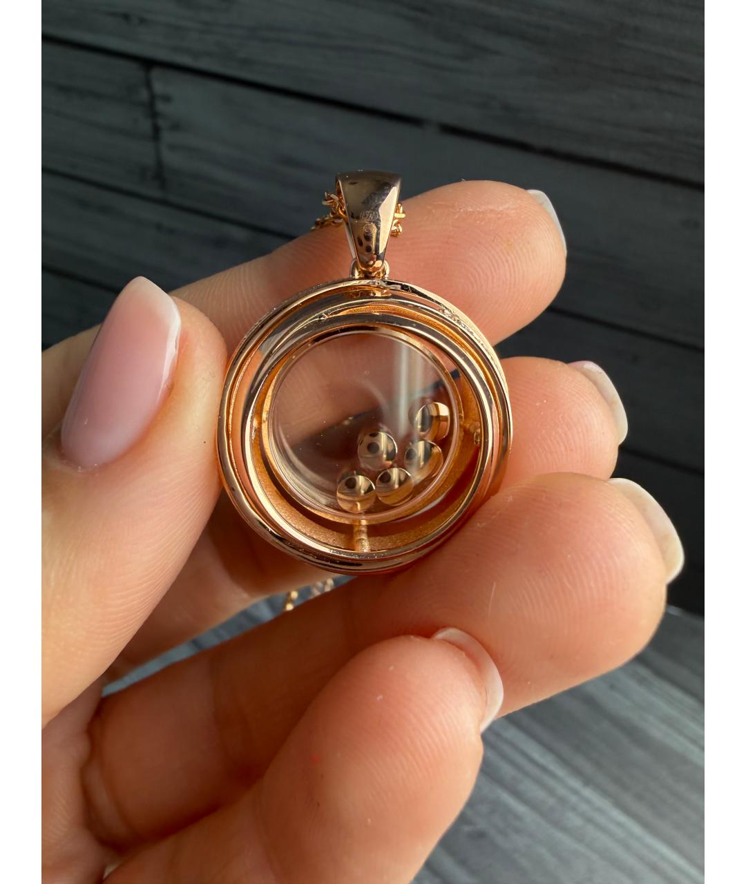 CHOPARD Золотая подвеска из розового золота, фото 5