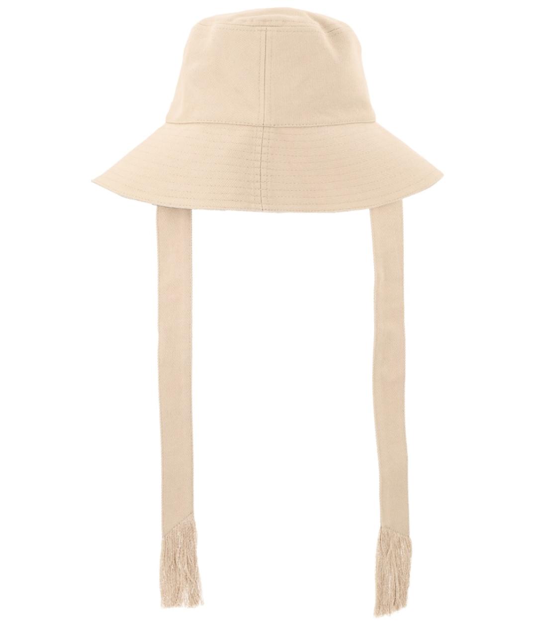 ISABEL MARANT Бежевая хлопковая шляпа, фото 2