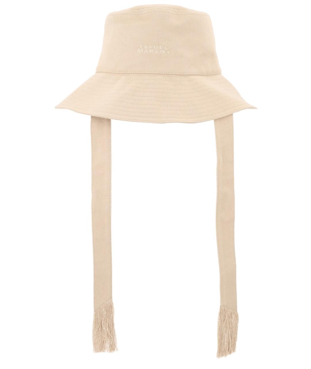 ISABEL MARANT Бежевая хлопковая шляпа, фото 1