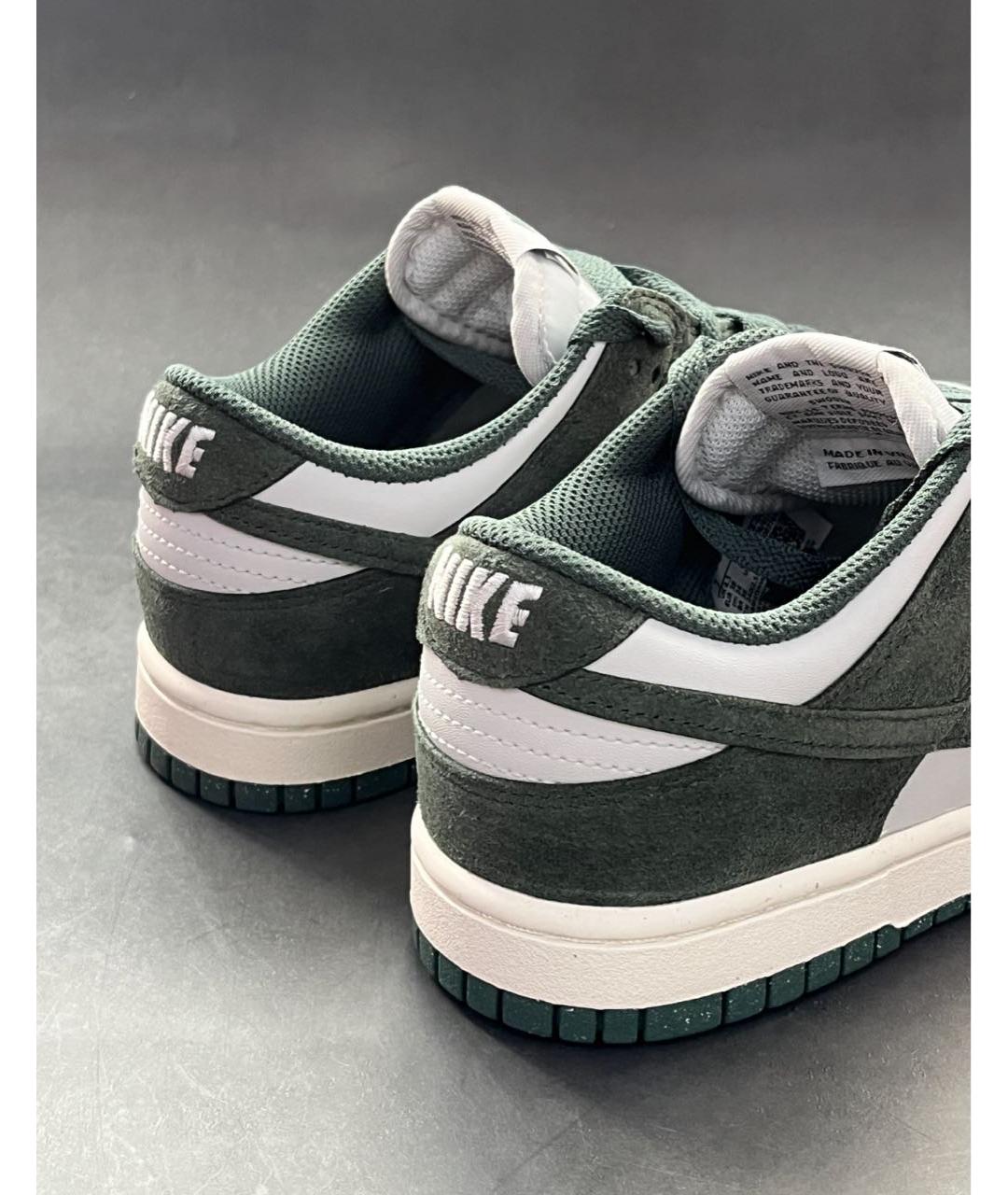 NIKE Зеленые замшевые низкие кроссовки / кеды, фото 5