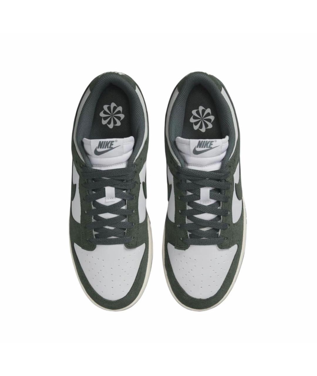 NIKE Зеленые замшевые низкие кроссовки / кеды, фото 3