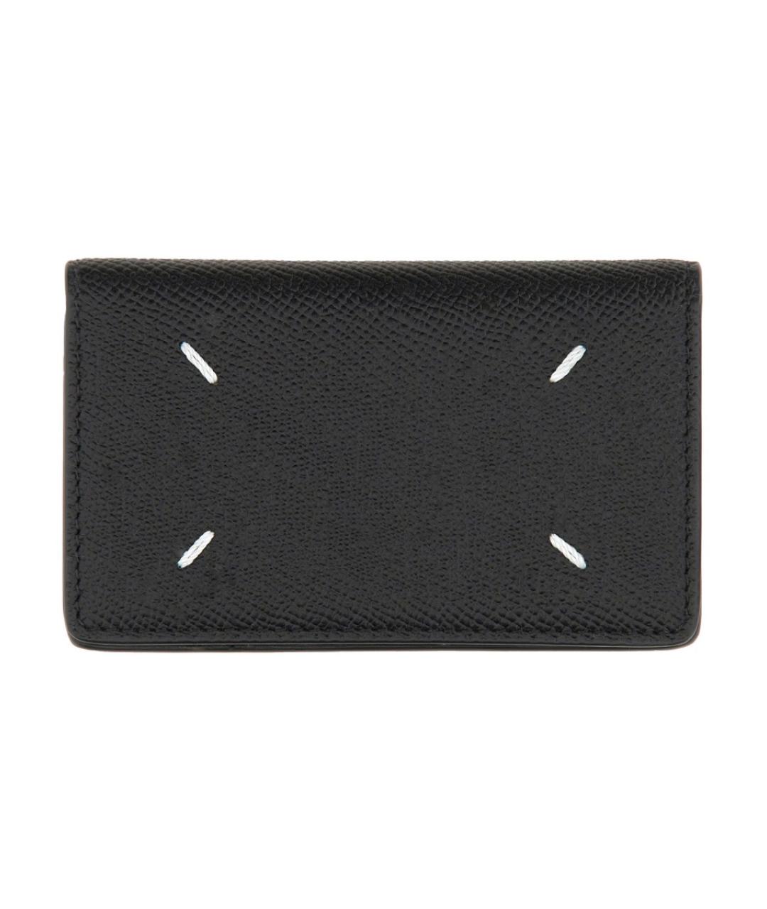 MAISON MARGIELA Черный кожаный кошелек, фото 1