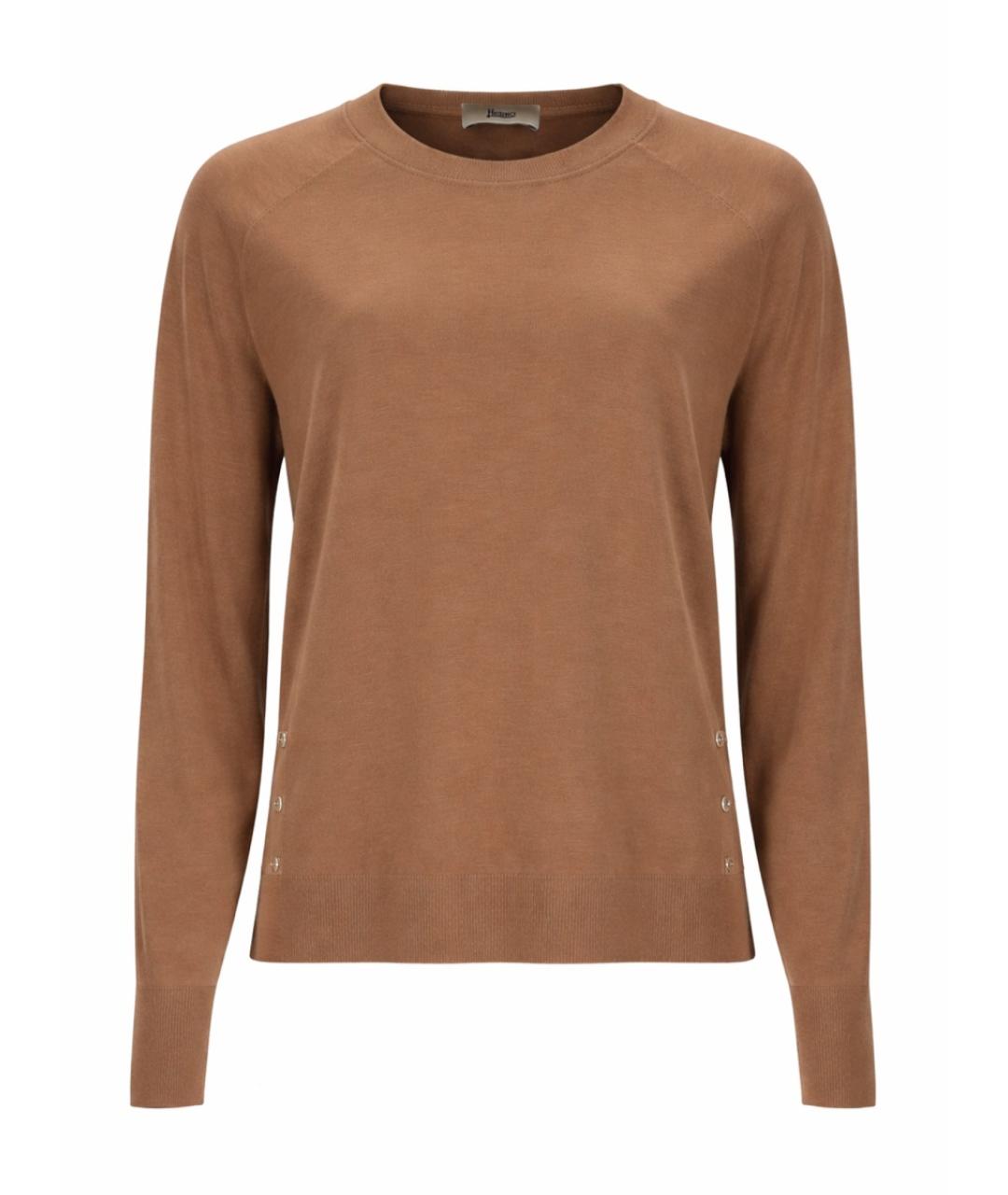HERNO Бежевый джемпер / свитер, фото 1