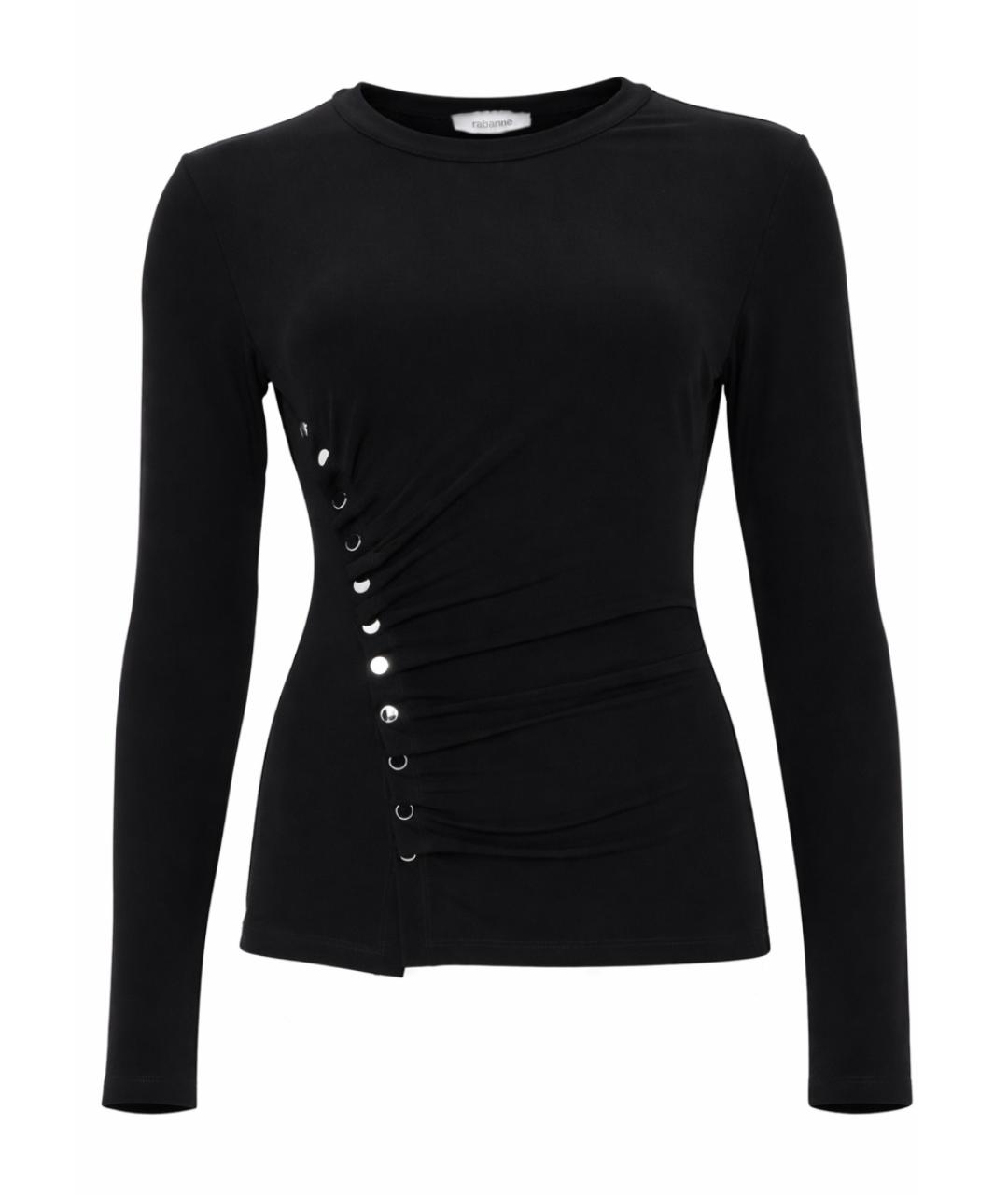 PACO RABANNE Черный вискозный джемпер / свитер, фото 1