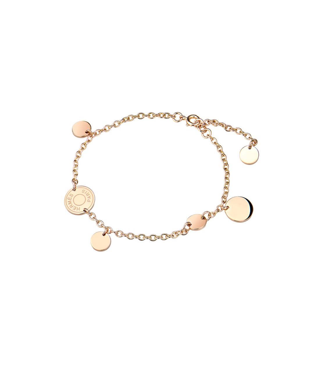 HERMES Золотой браслет из розового золота, фото 7