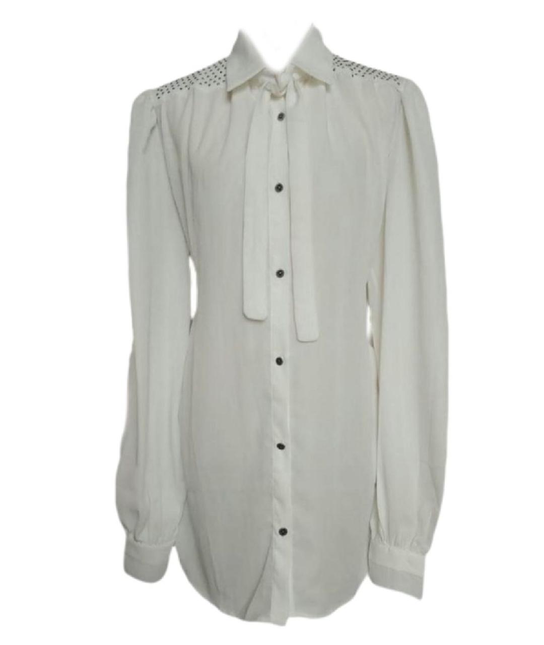JOHN RICHMOND Белая полиэстеровая блузы, фото 3