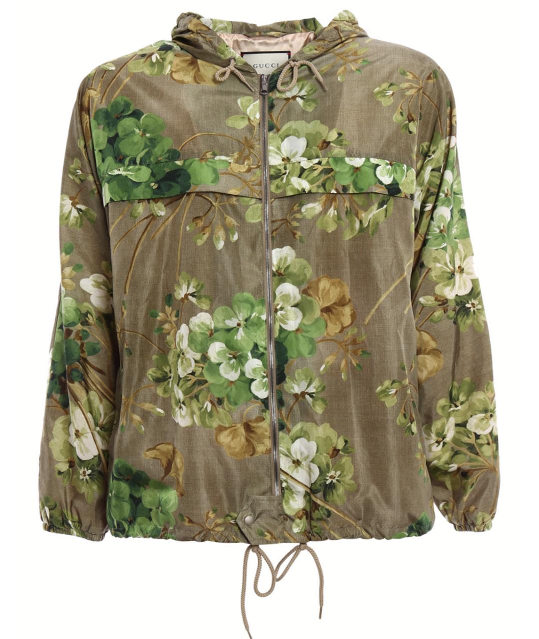 GUCCI Зеленая полиэстеровая куртка, фото 10