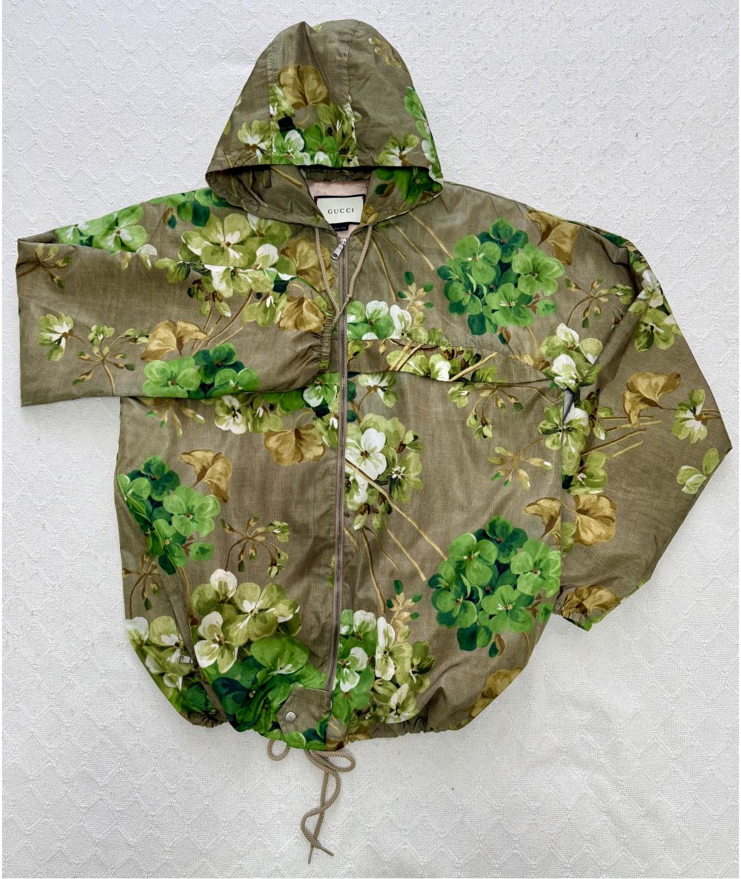 GUCCI Зеленая полиэстеровая куртка, фото 8