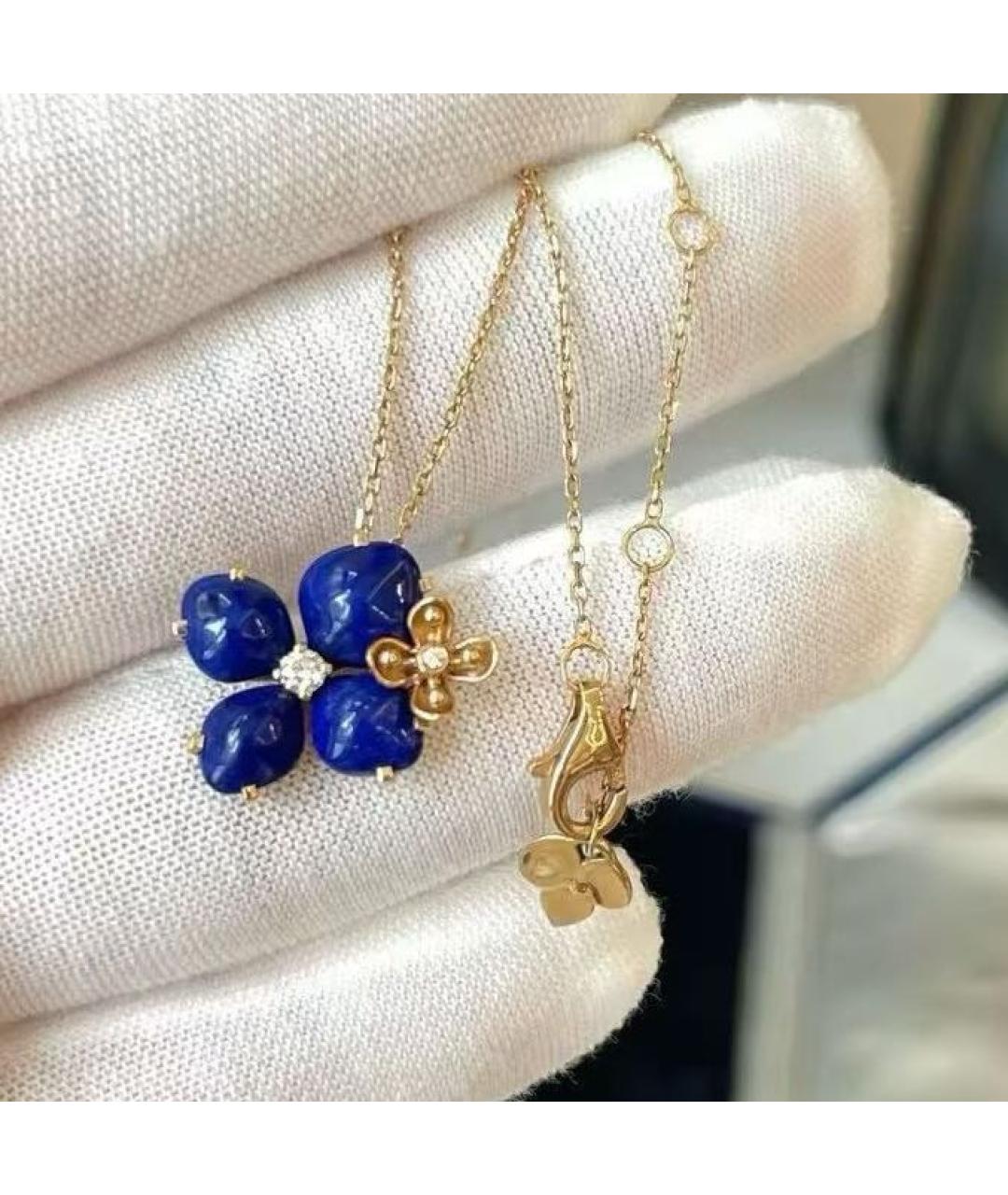 CHAUMET Синее колье из розового золота, фото 3