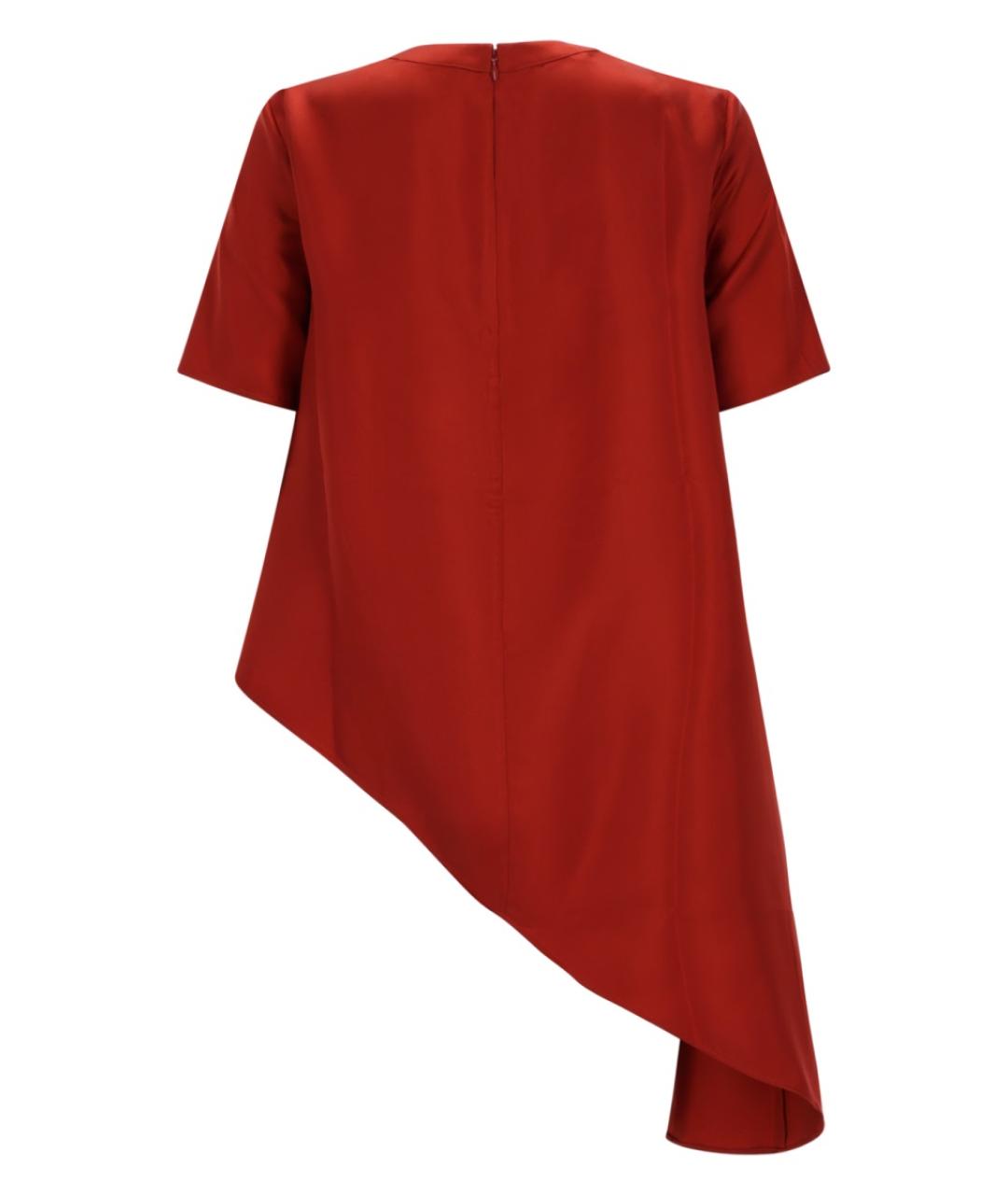 LOULOU STUDIO Красная шелковая блузы, фото 2