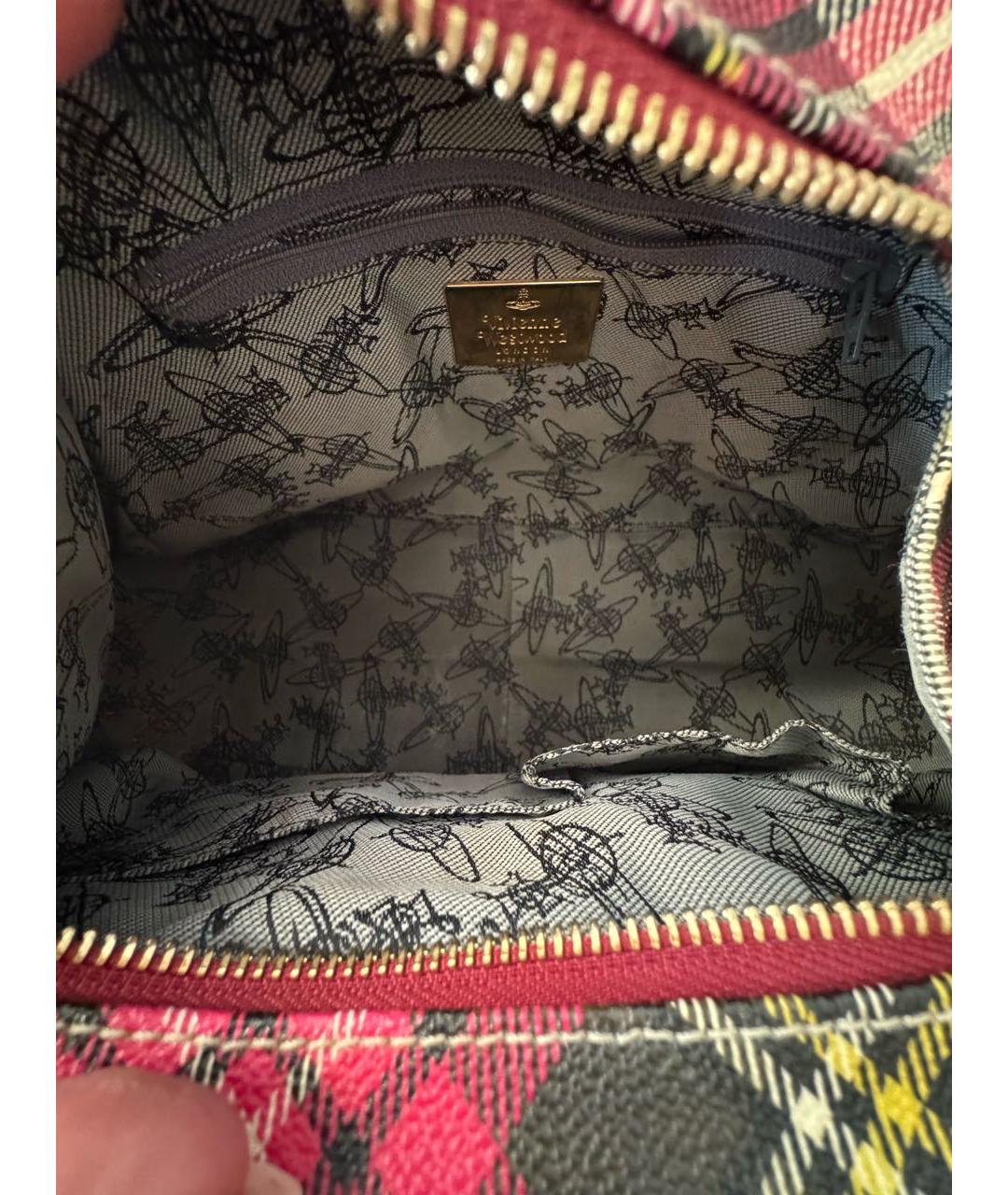 VIVIENNE WESTWOOD Мульти кожаная сумка с короткими ручками, фото 4