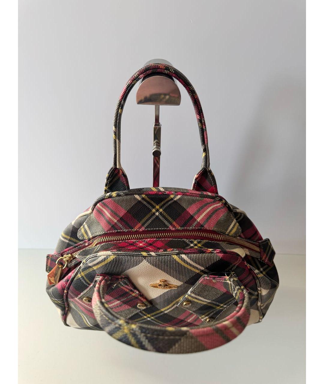 VIVIENNE WESTWOOD Мульти кожаная сумка с короткими ручками, фото 3