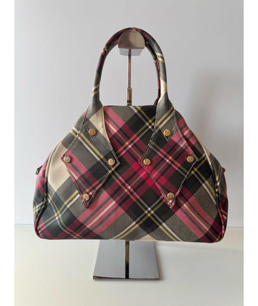 VIVIENNE WESTWOOD Мульти кожаная сумка с короткими ручками, фото 2