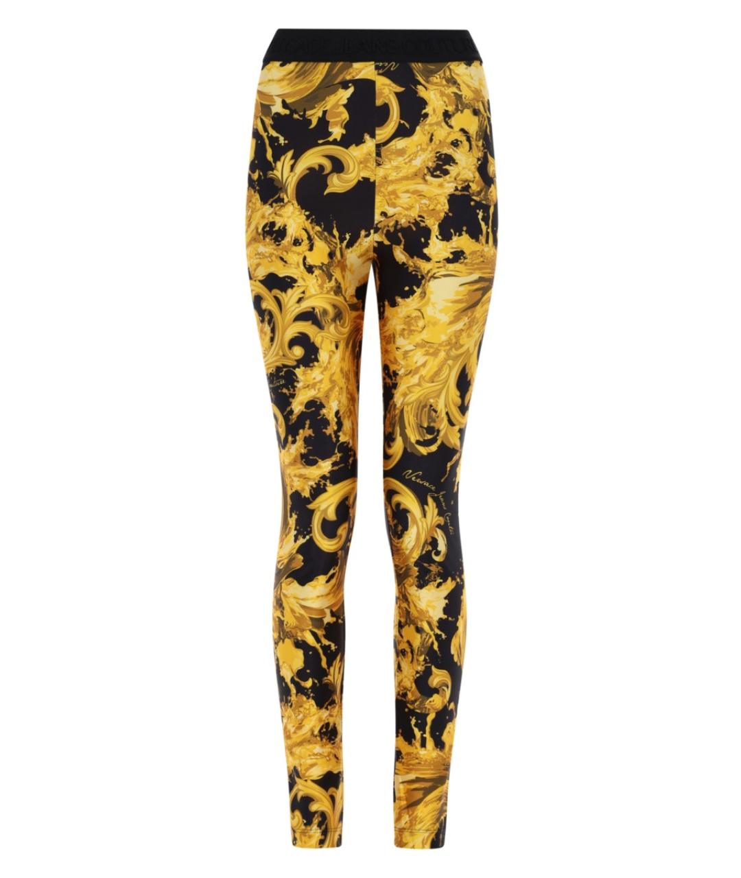 VERSACE JEANS COUTURE Мульти полиамидовые леггинсы и велосипедки, фото 1