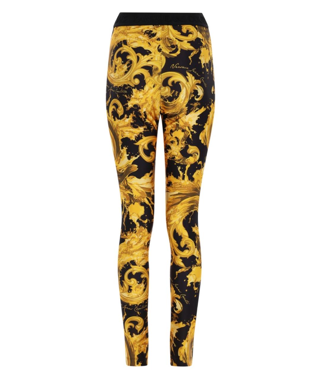 VERSACE JEANS COUTURE Мульти полиамидовые леггинсы и велосипедки, фото 2