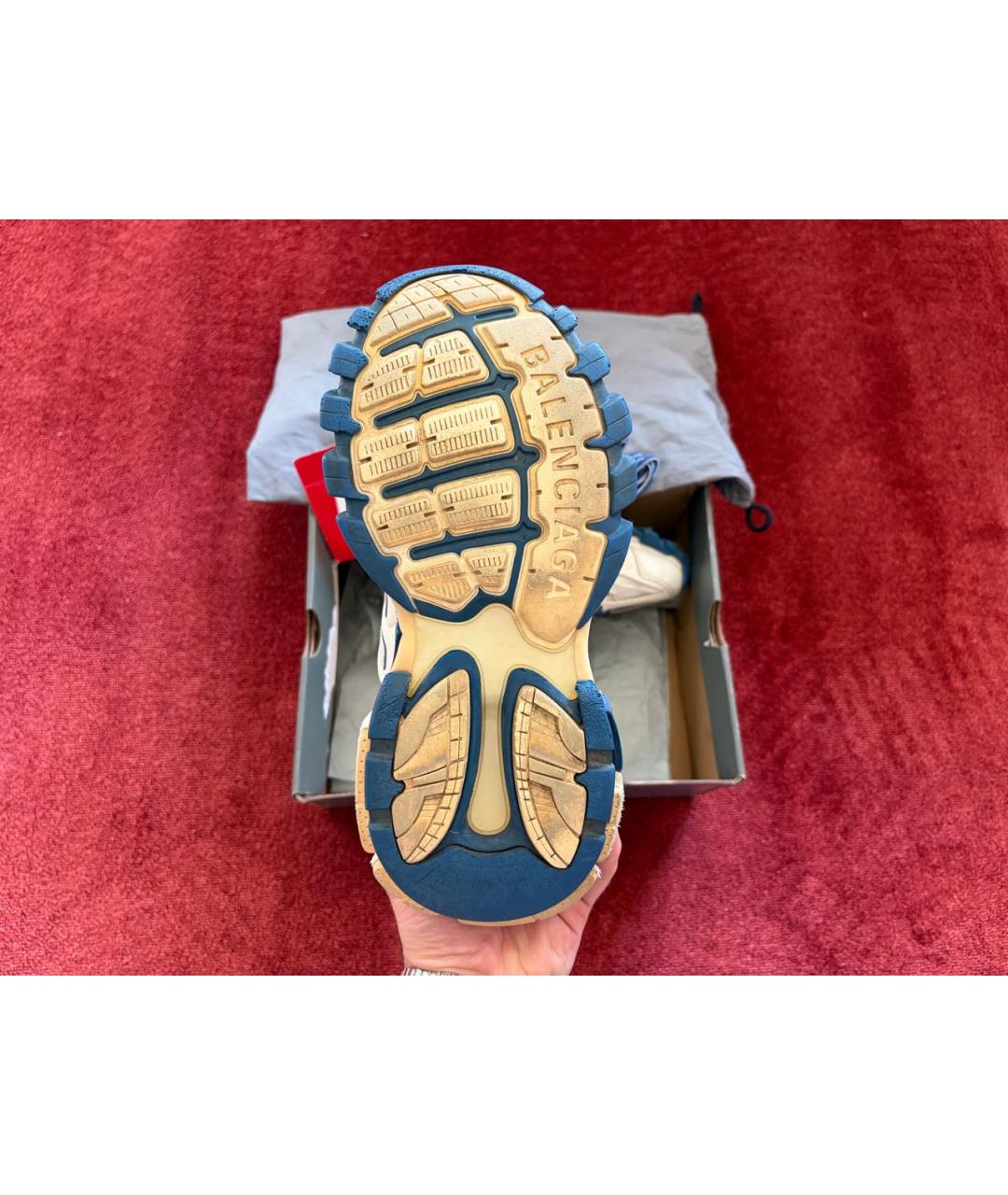 BALENCIAGA Мульти кожаные низкие кроссовки / кеды, фото 5