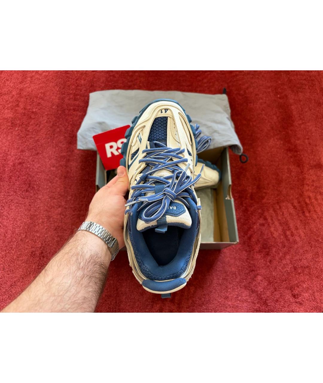 BALENCIAGA Мульти кожаные низкие кроссовки / кеды, фото 3