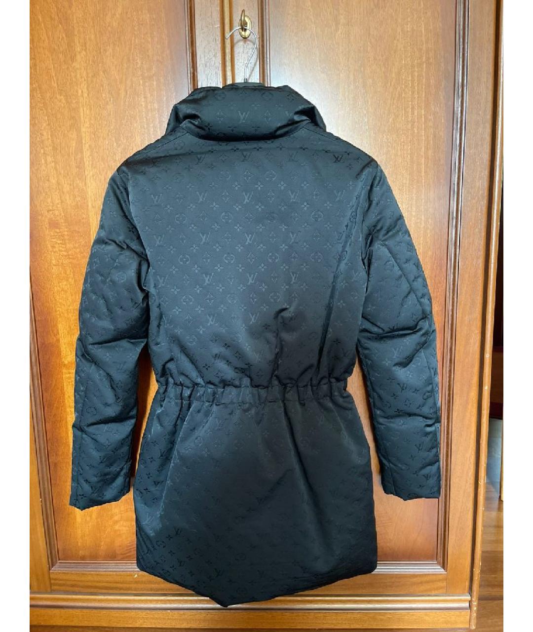 LOUIS VUITTON Черный полиэстеровый пуховик, фото 2