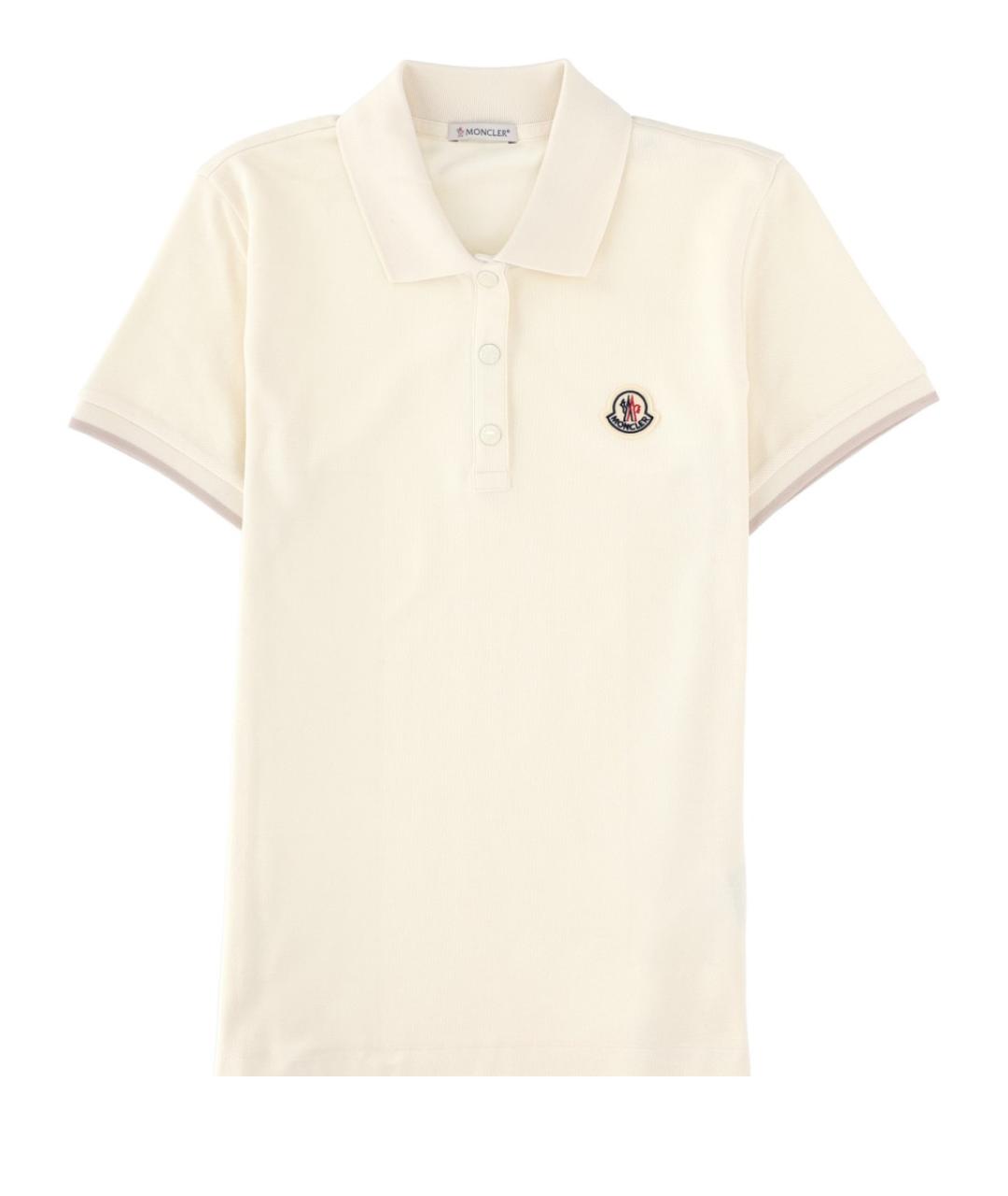 MONCLER Белая хлопковая футболка, фото 1