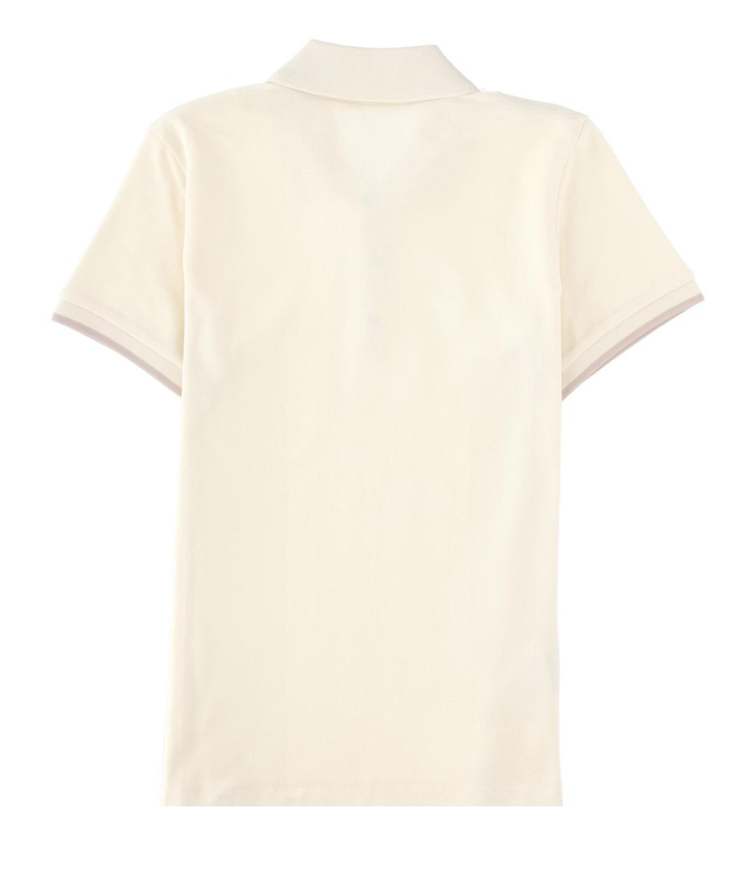 MONCLER Белая хлопковая футболка, фото 2