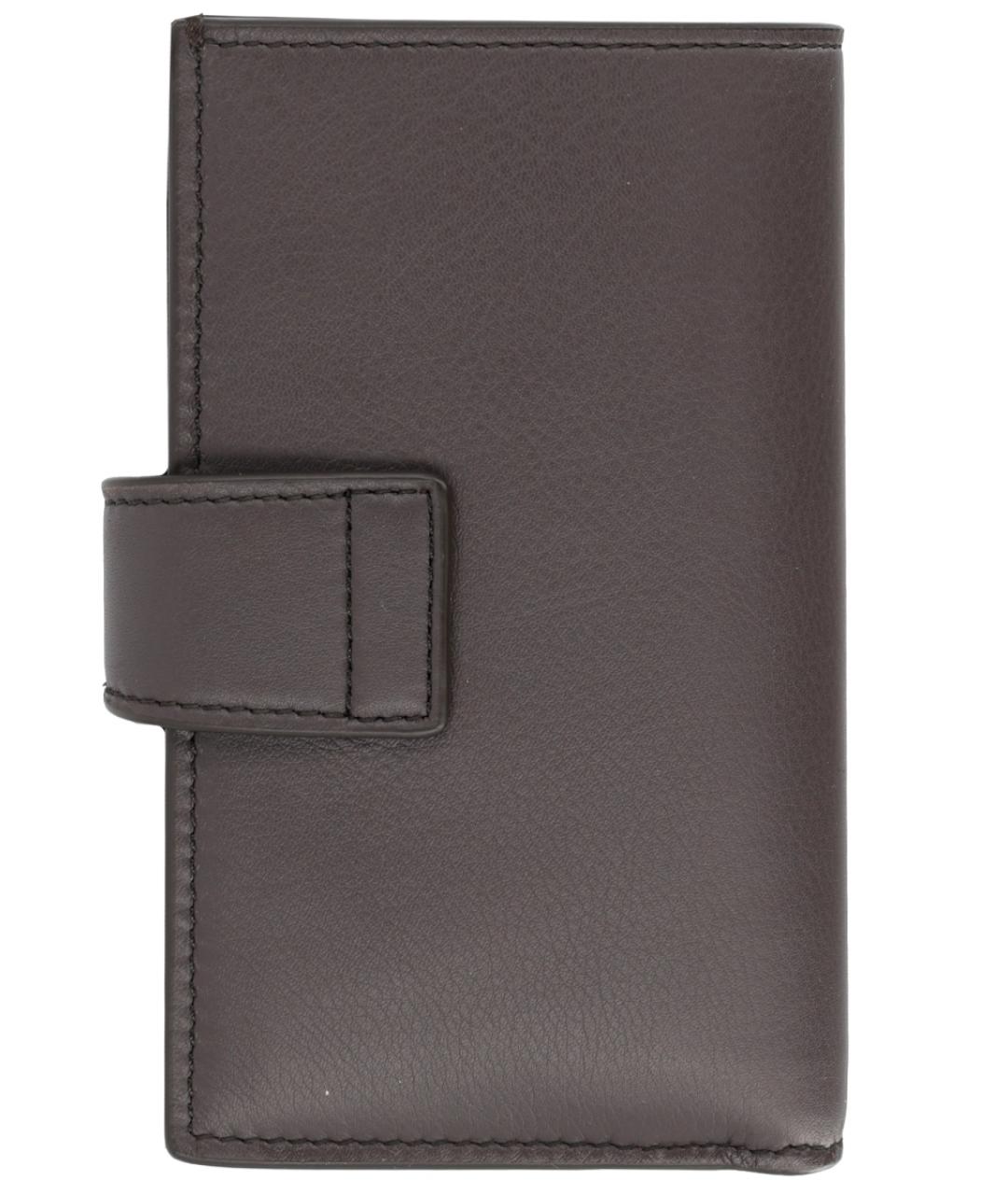 BRUNELLO CUCINELLI Коричневый кожаный кошелек, фото 2