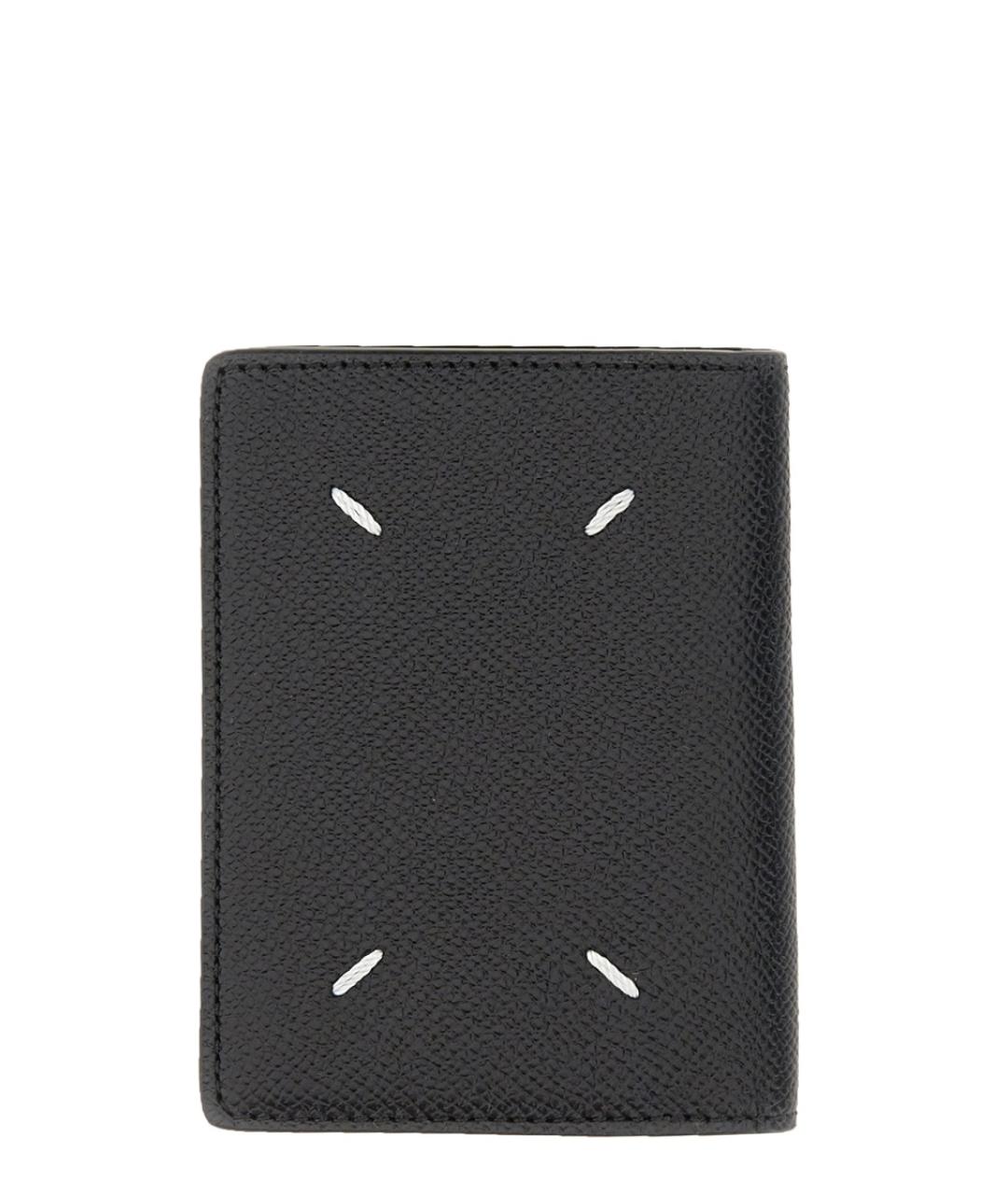 MAISON MARGIELA Черный кожаный кошелек, фото 1