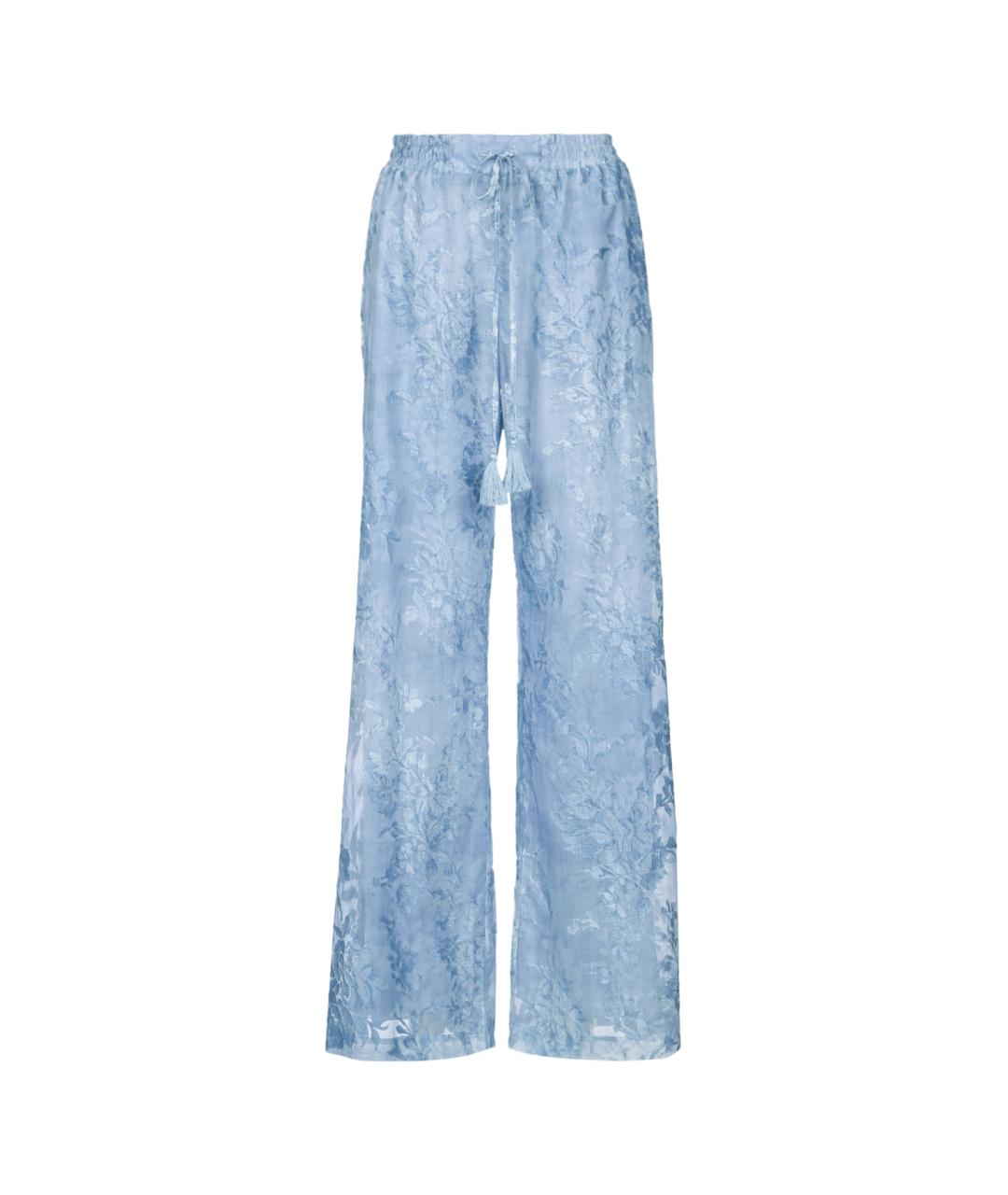 ERMANNO FIRENZE Синие прямые брюки, фото 1