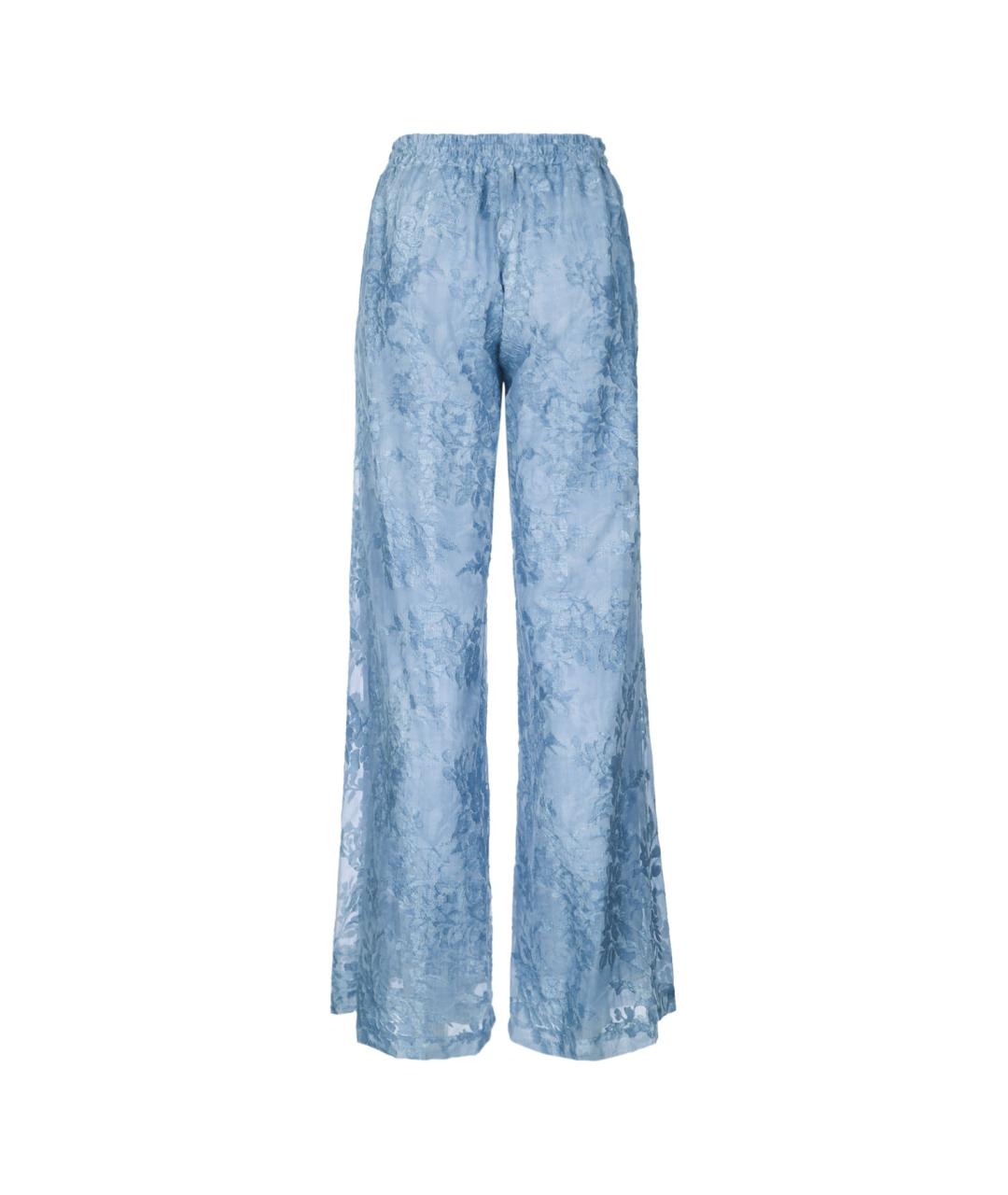 ERMANNO FIRENZE Синие прямые брюки, фото 2