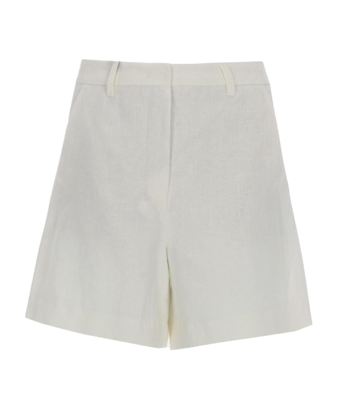 'S MAX MARA Белые льняные шорты, фото 1