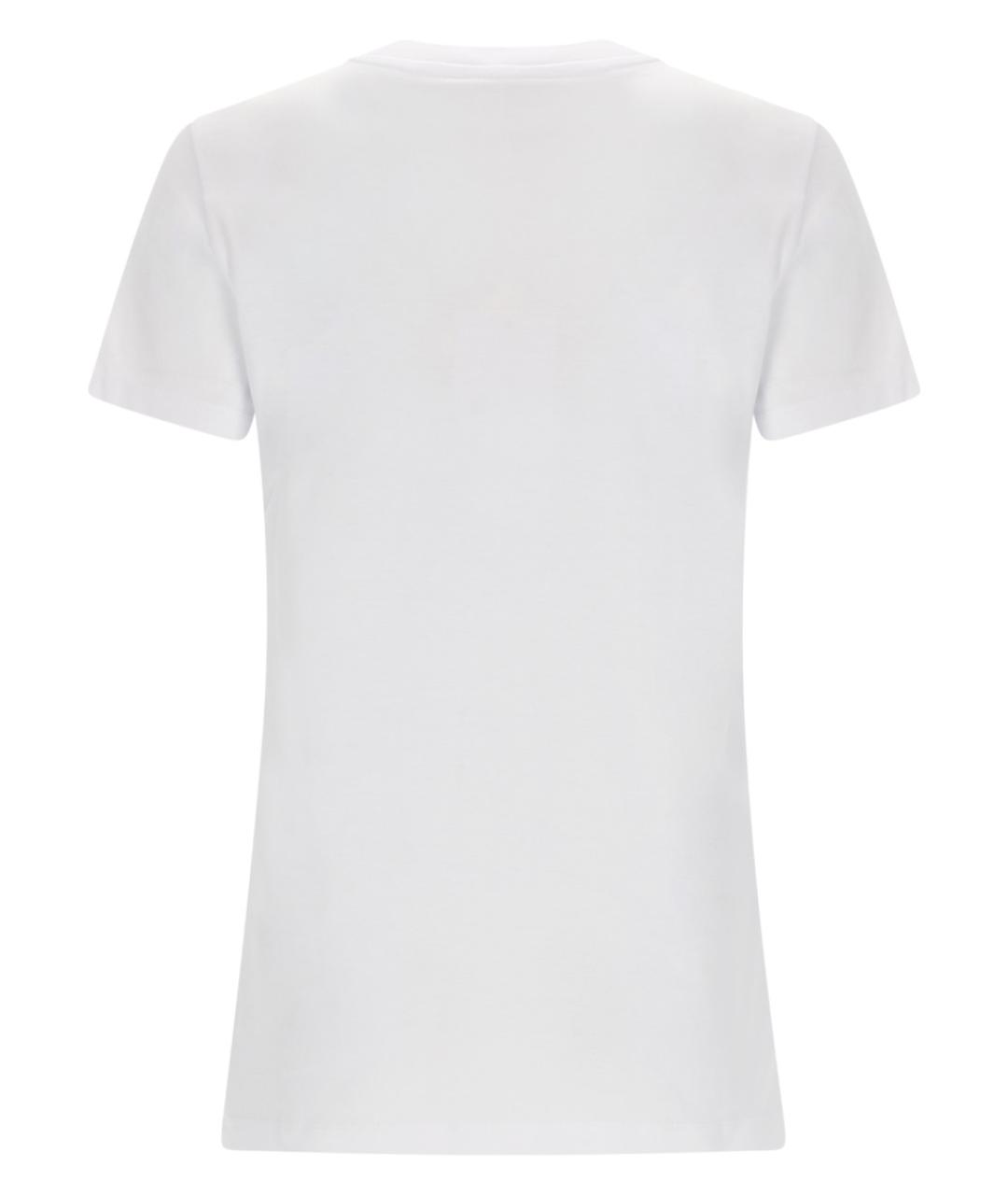 MAX MARA Белая хлопковая футболка, фото 2