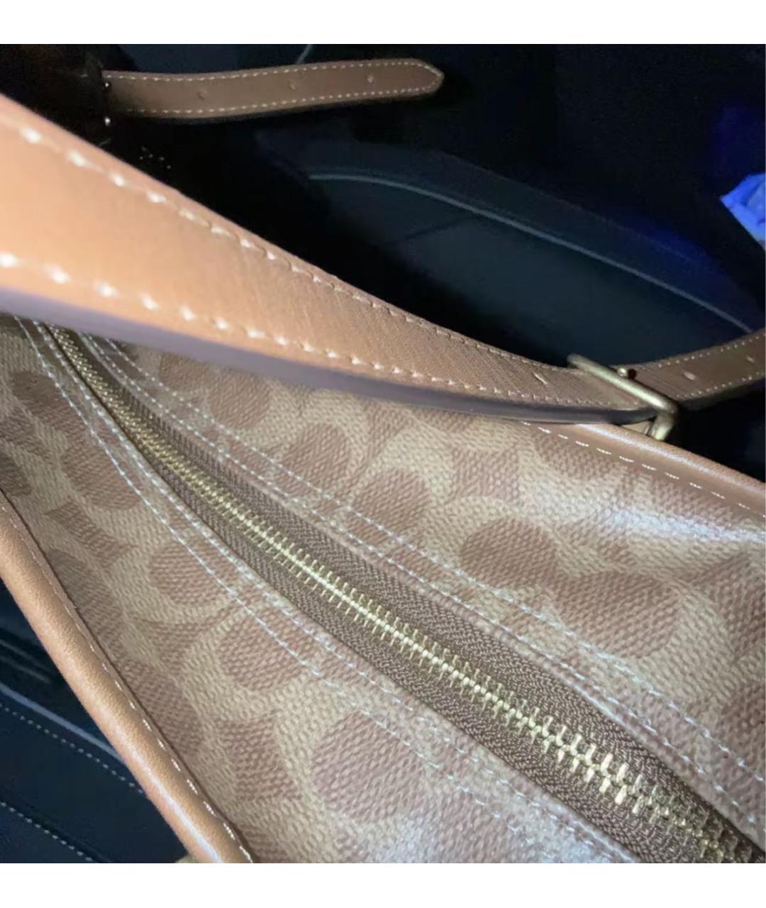 COACH Коричневая сумка тоут, фото 7