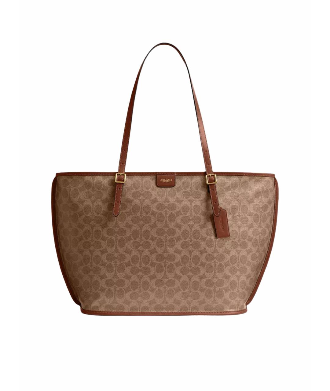 COACH Коричневая сумка тоут, фото 9