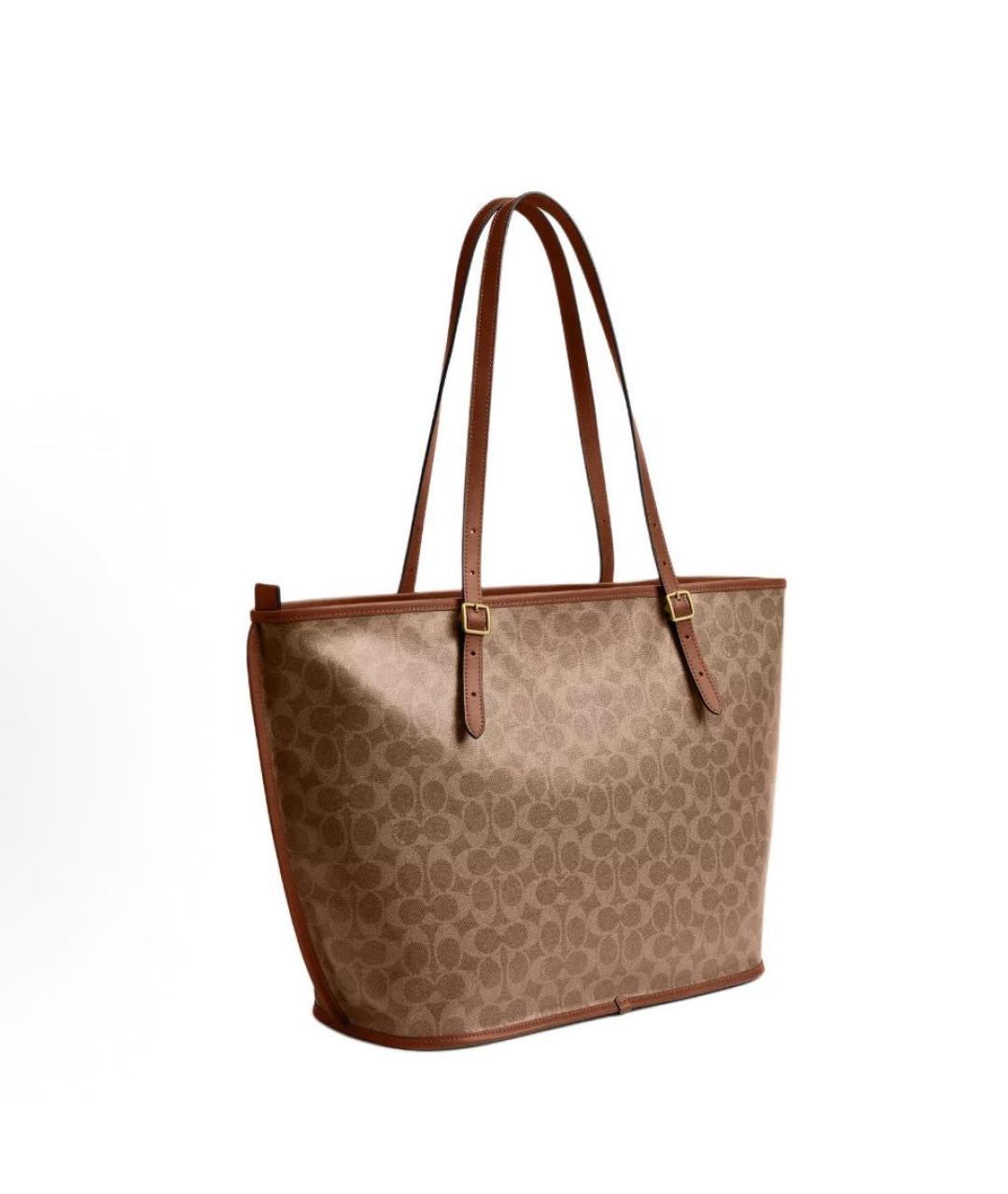 COACH Коричневая сумка тоут, фото 2