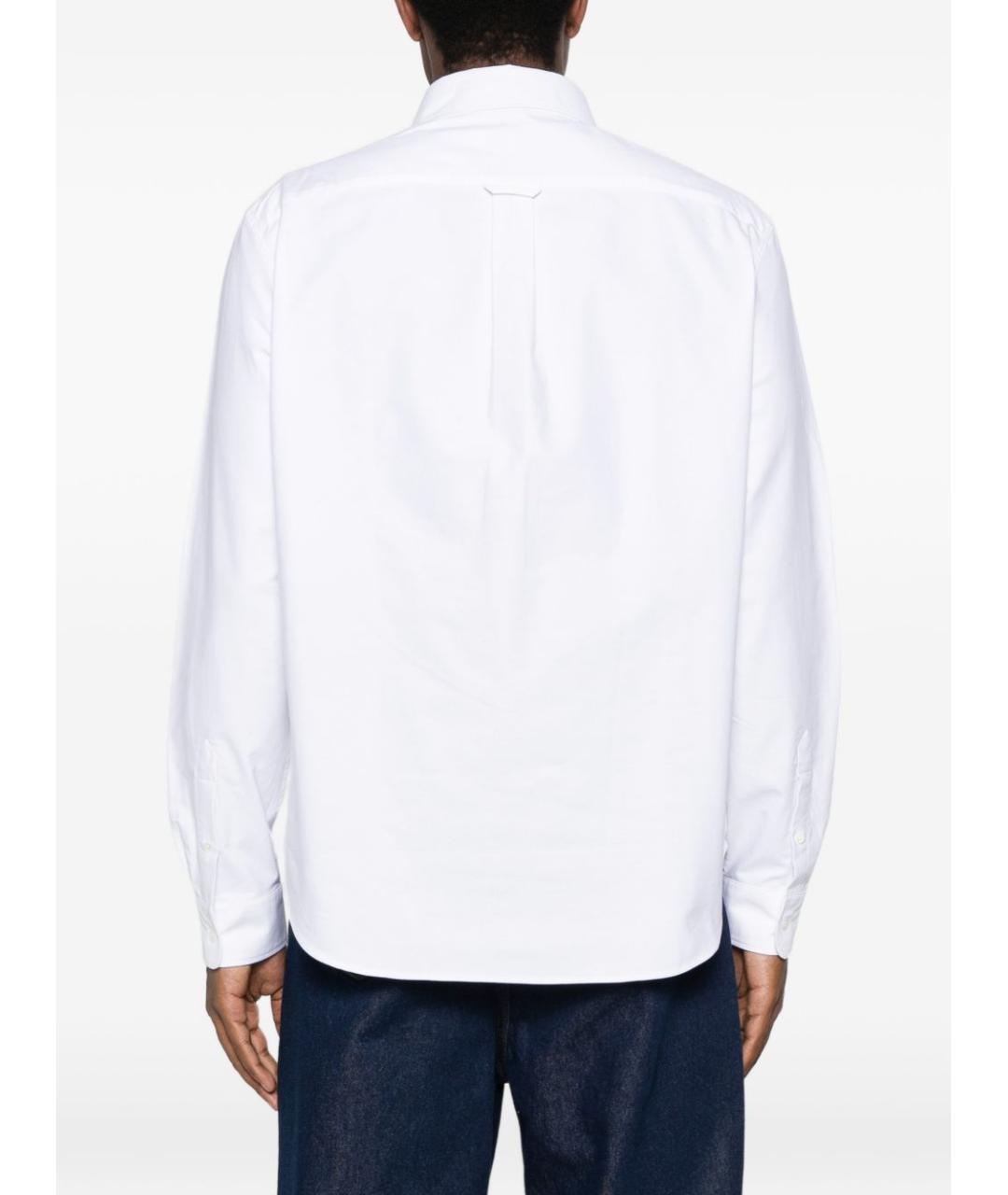 MAISON KITSUNE Белая хлопковая классическая рубашка, фото 3