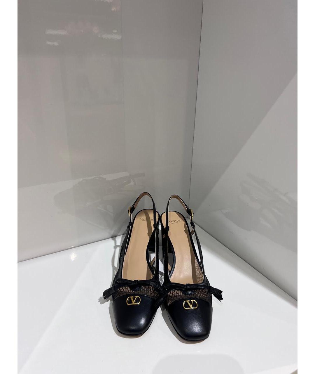 VALENTINO Черные кожаные туфли, фото 3