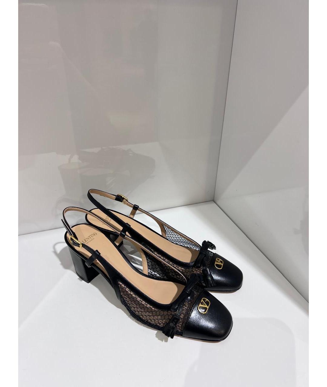 VALENTINO Черные кожаные туфли, фото 2