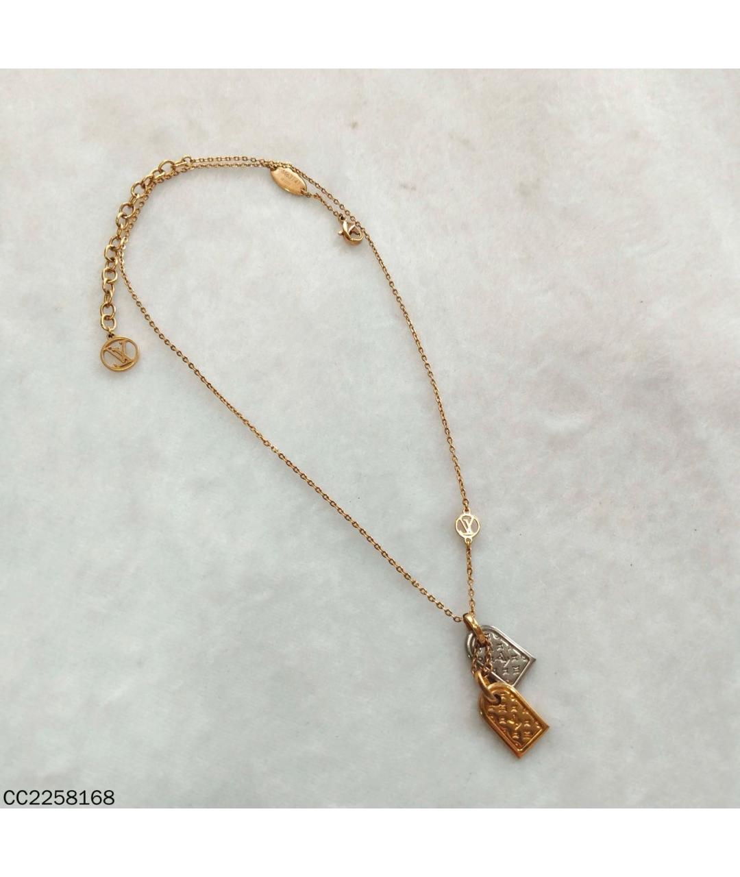 LOUIS VUITTON Золотое колье, фото 3