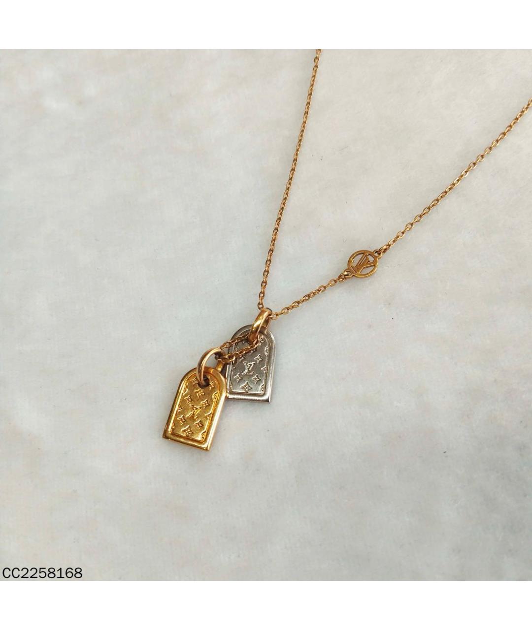 LOUIS VUITTON Золотое колье, фото 2