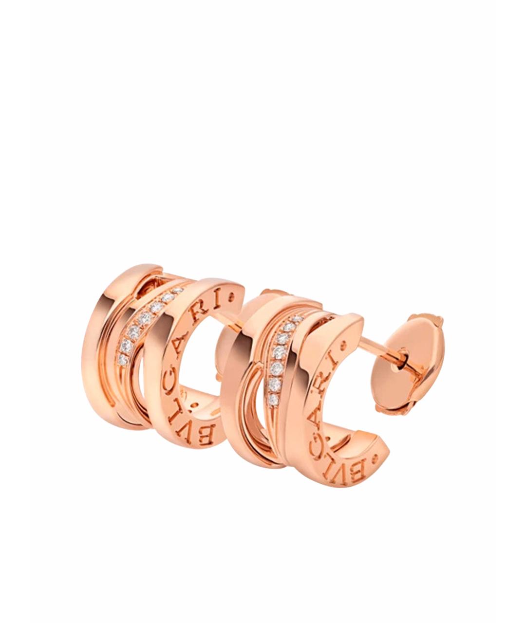 BVLGARI Золотые серьги из розового золота, фото 1