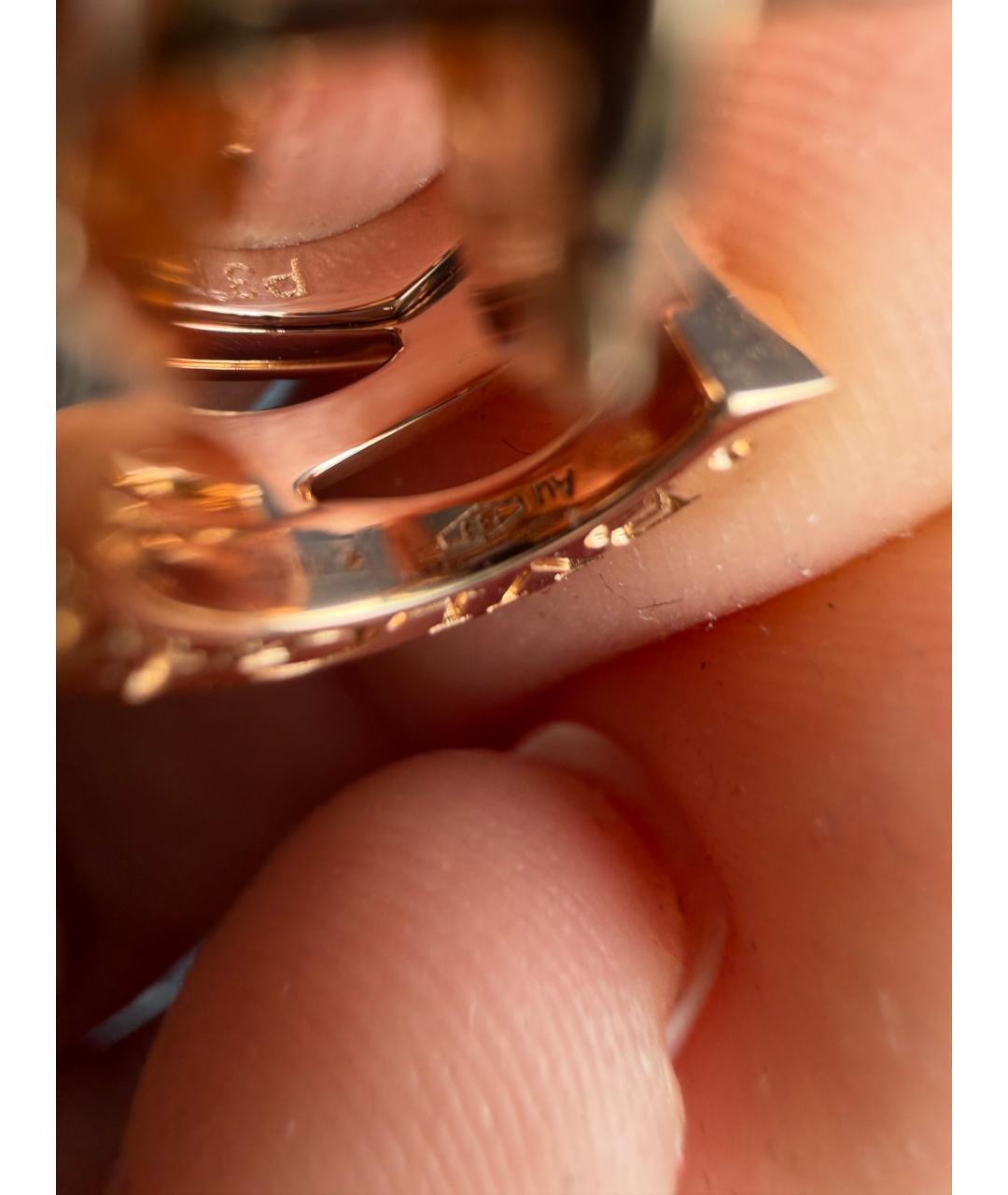 BVLGARI Золотые серьги из розового золота, фото 6